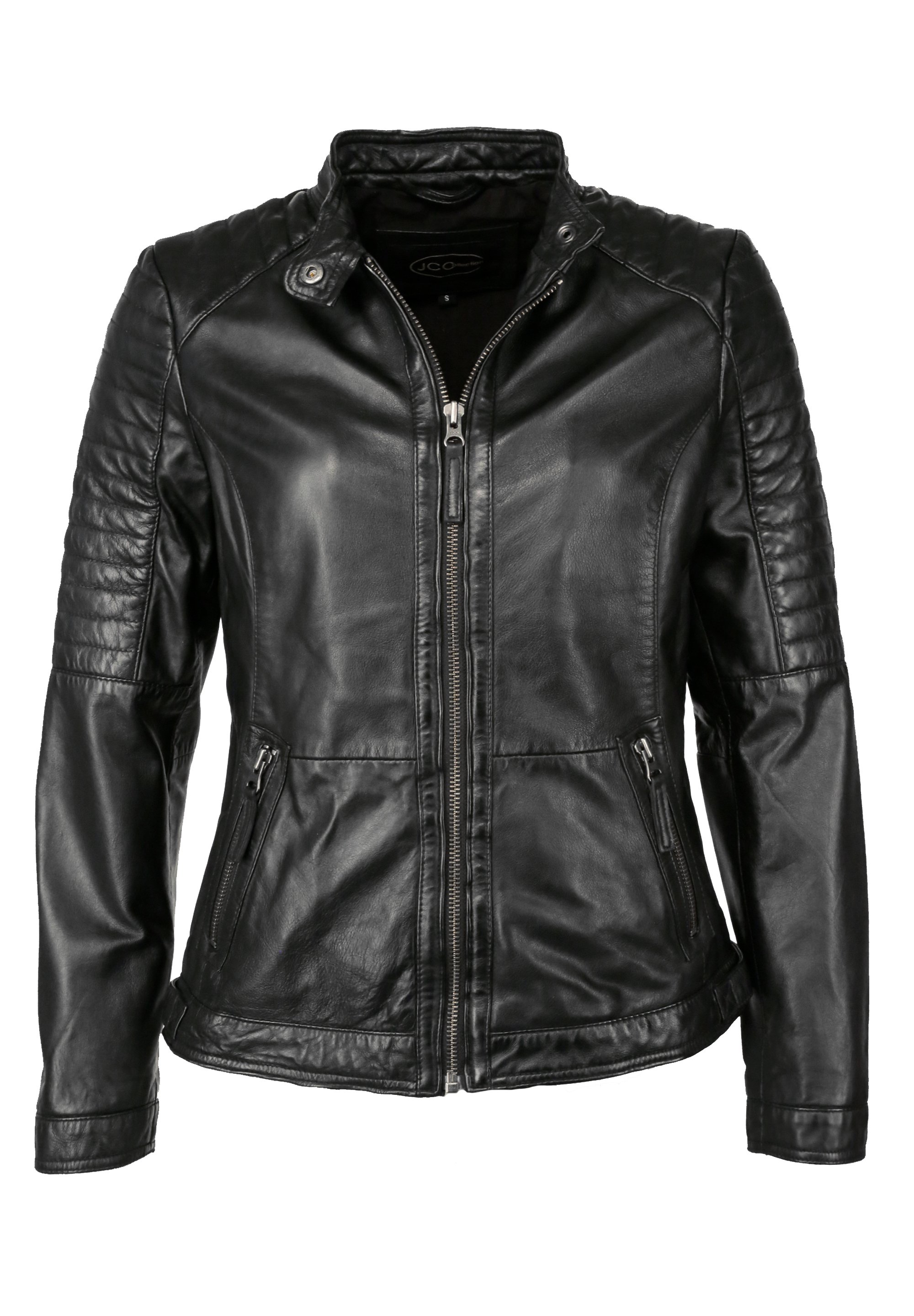 Lederjacke schwarz tailliert Outlet